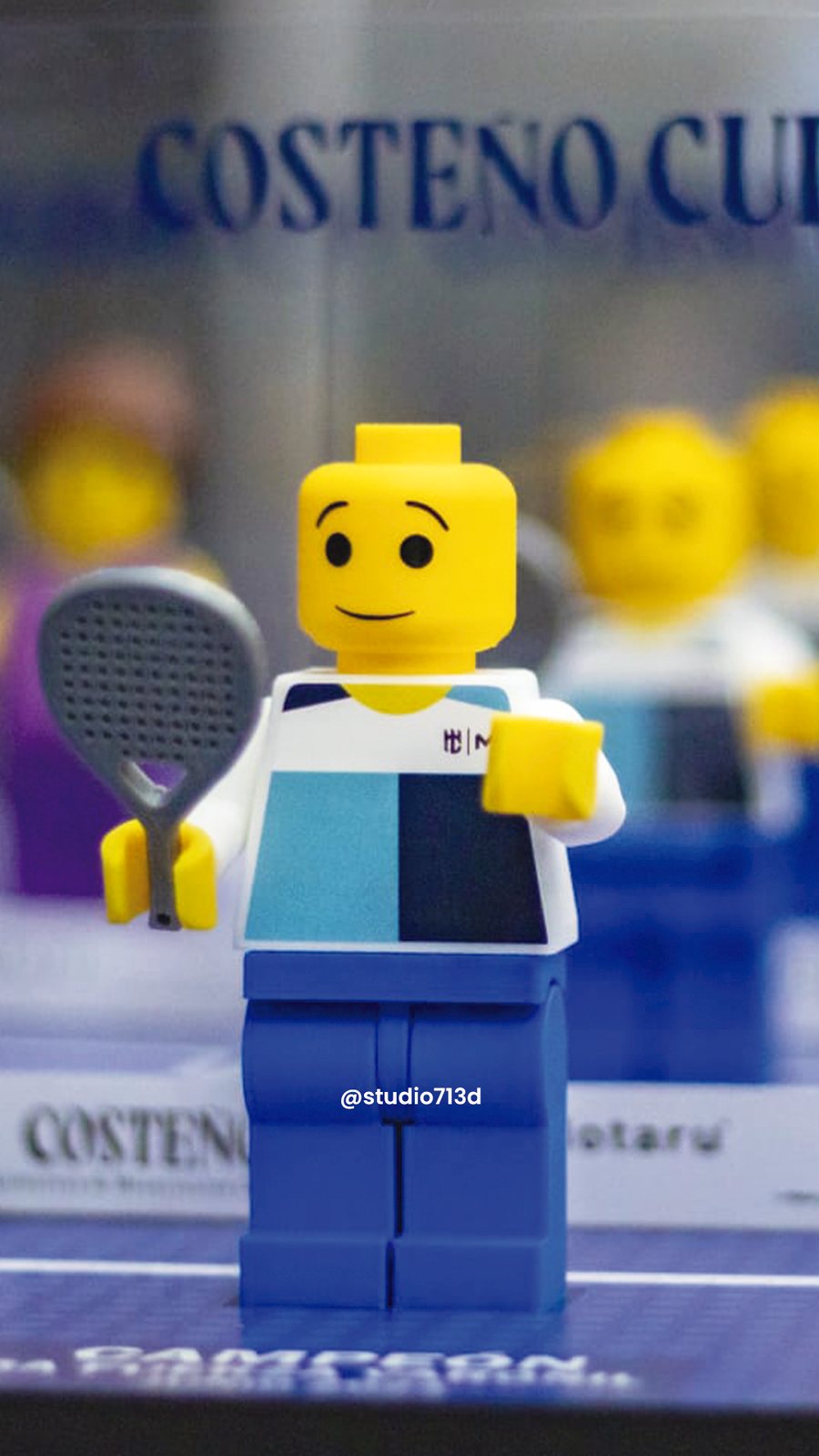 Figura deportiva personalizada fabricada mediante impresión 3D